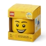 LEGO Opbergbox Hoofd XS Happy Boy LEGO Opbergbox Hoofd XS Happy Boy